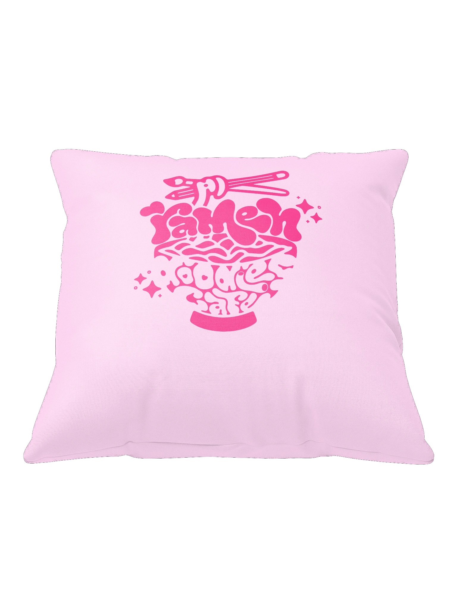 RamenDoodlesCafe Logo Throw Pillow product image (2)