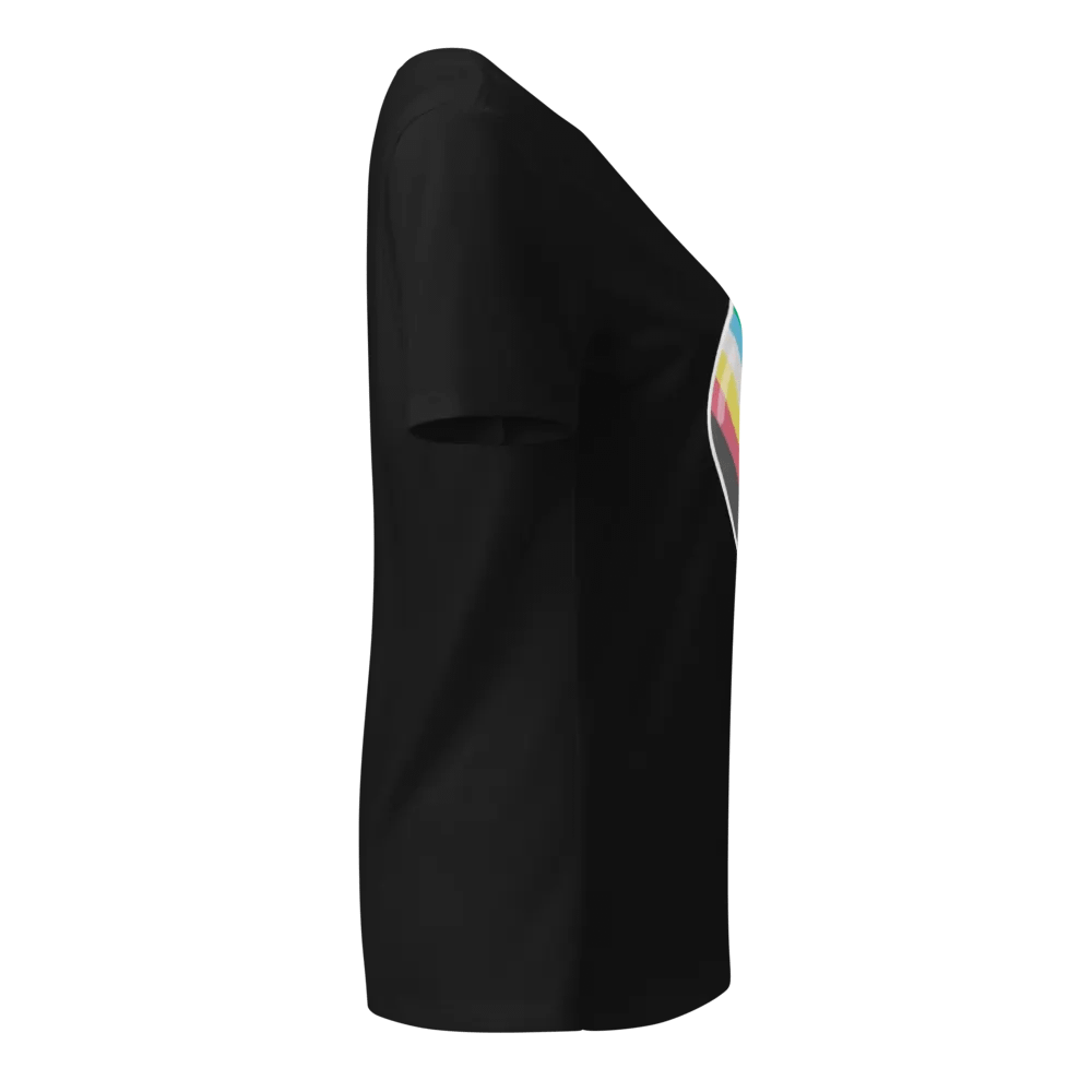 Disability Pride Heart Fitted V-Neck product image (39)