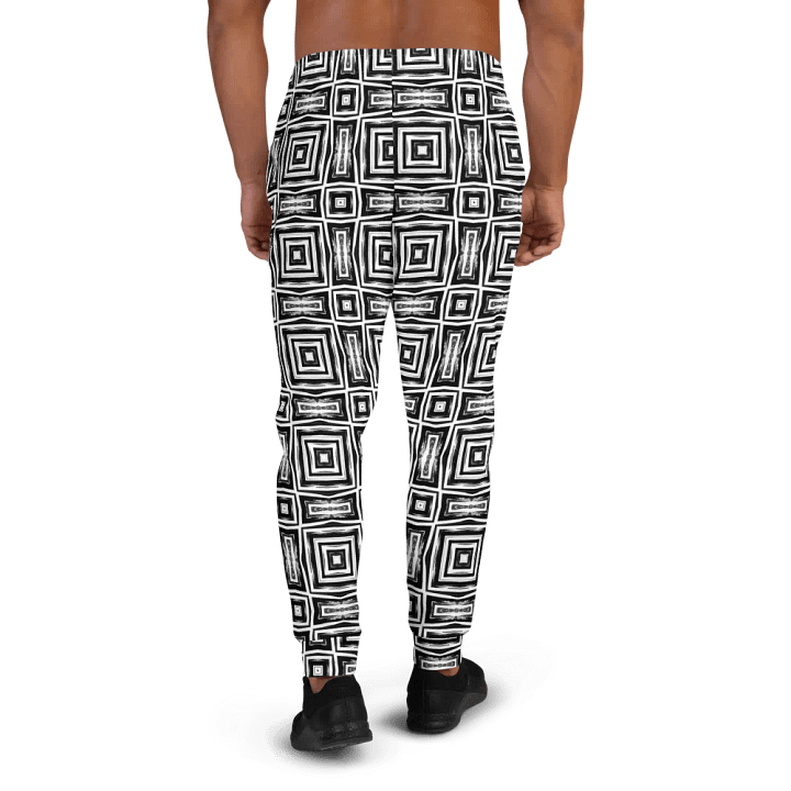Abstract Monochrome Repeating Pattern Men's Joggers product image (2)
