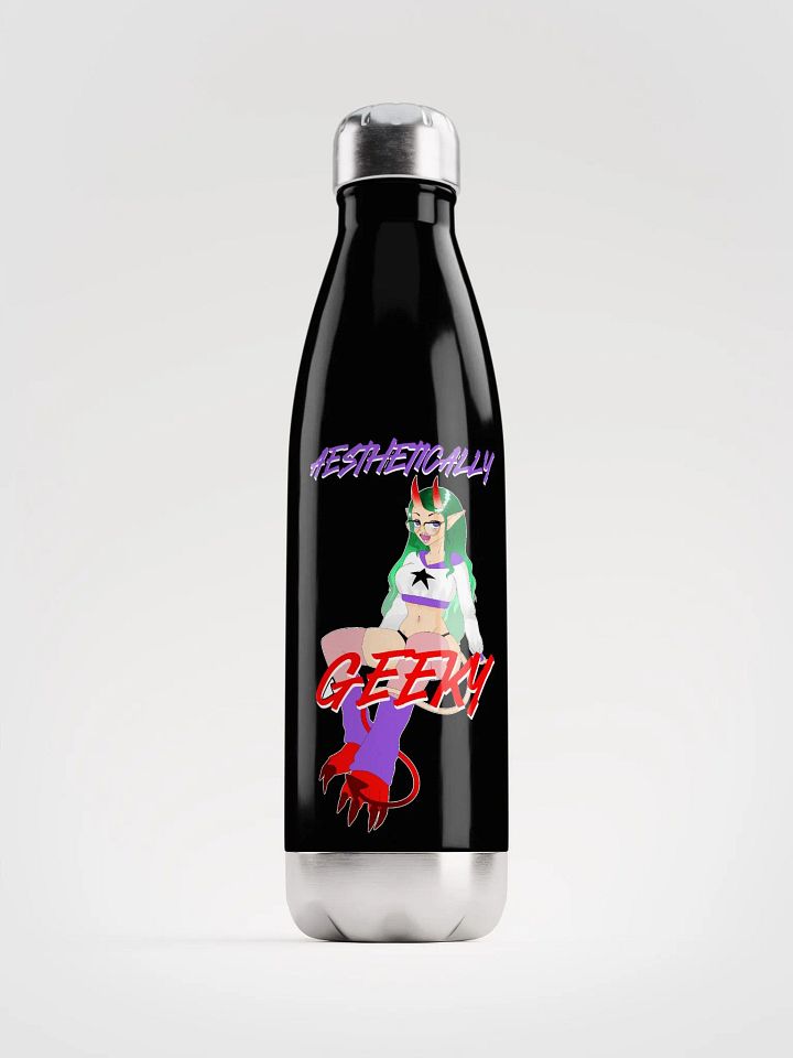 Aesthetically Geeky Demon Water Bottle product image (1)