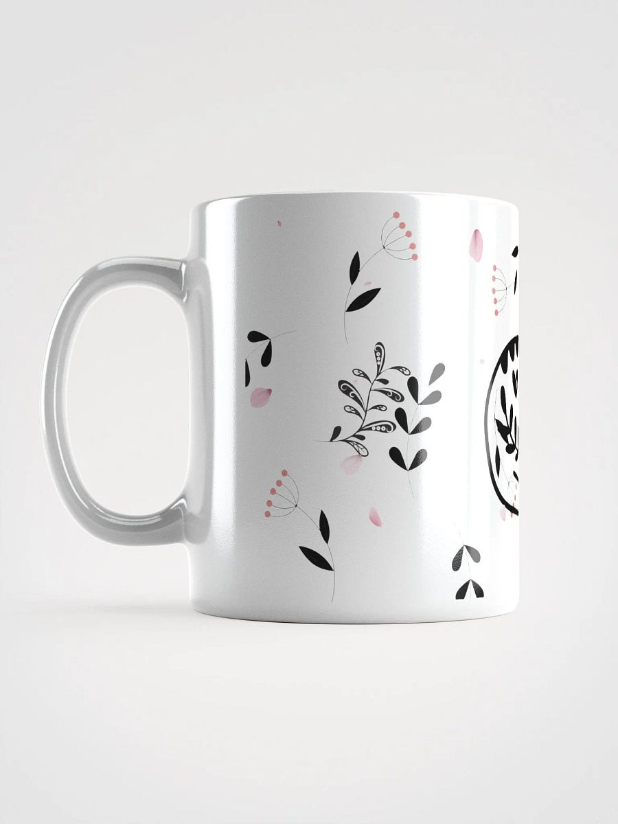 Whimsical Folk Art Cat Love Ceramic Mug|Housewarming Birthday Gifts Cute White GlossyMug product image (17)