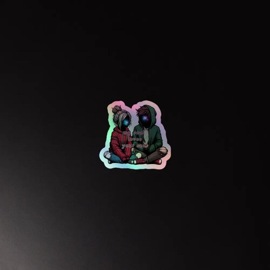 My Soul Loves Your Soul Kiss-Cut Holographic Sticker product image (2)