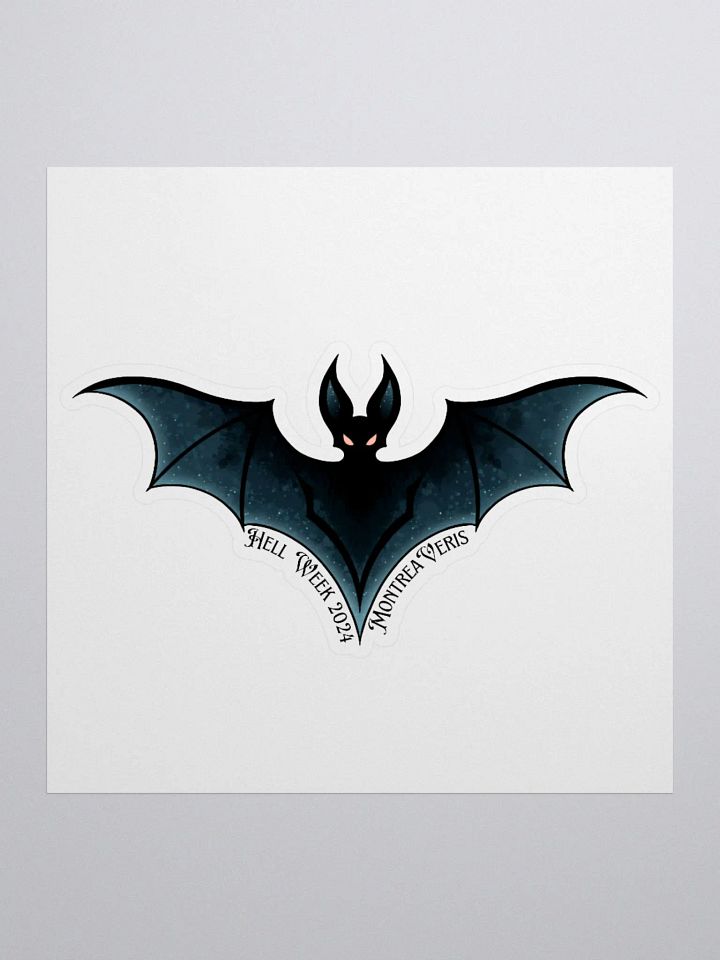 Hell Week 2024 Bat Kiss Cut Sticker product image (1)