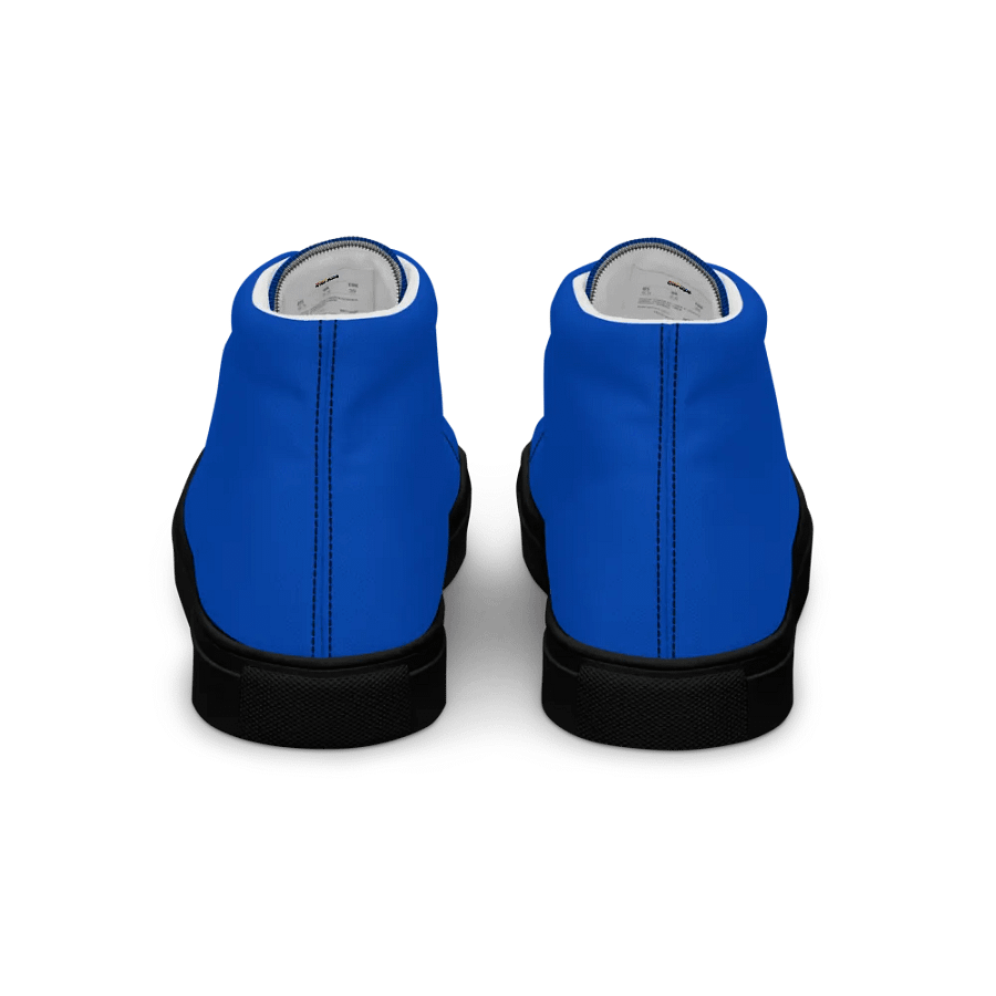 Women's Absolute Blue High Top Canvas Shoes product image (3)