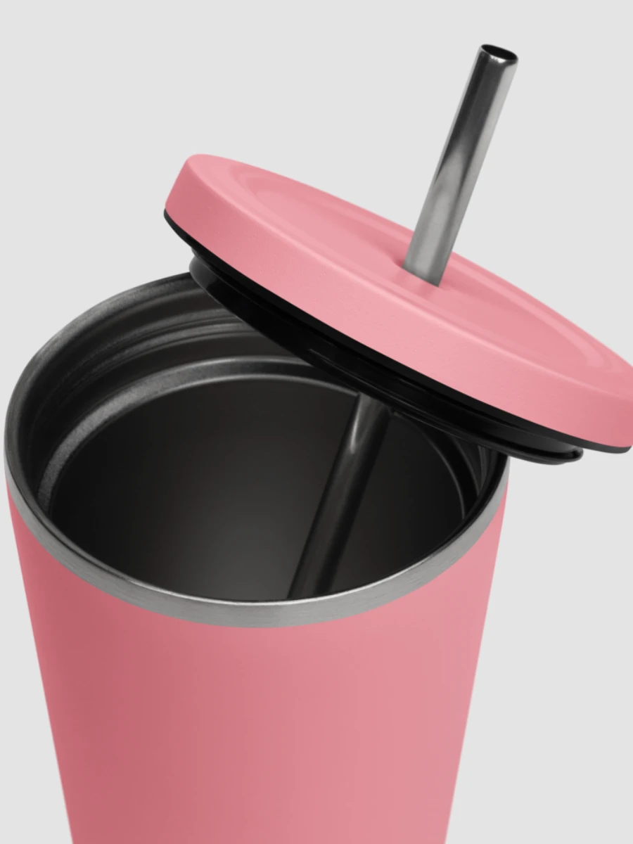 Insulated Tumbler with Straw - Pink product image (5)