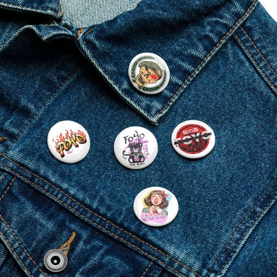 5 FOYO Old School Pins product image (16)