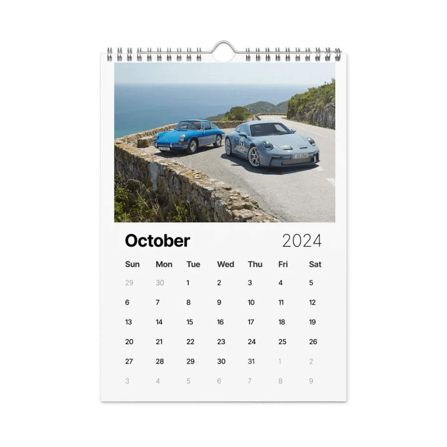 Porsche Rides 2024 Wall Calendar product image (12)