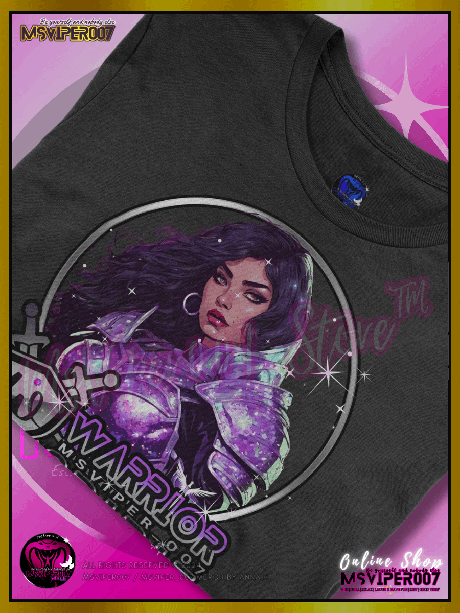 T-Shirt - MsViper007's "Warrior Spirit [Violet Viva]" Comfort T-shirt By Anna H. product image (3)