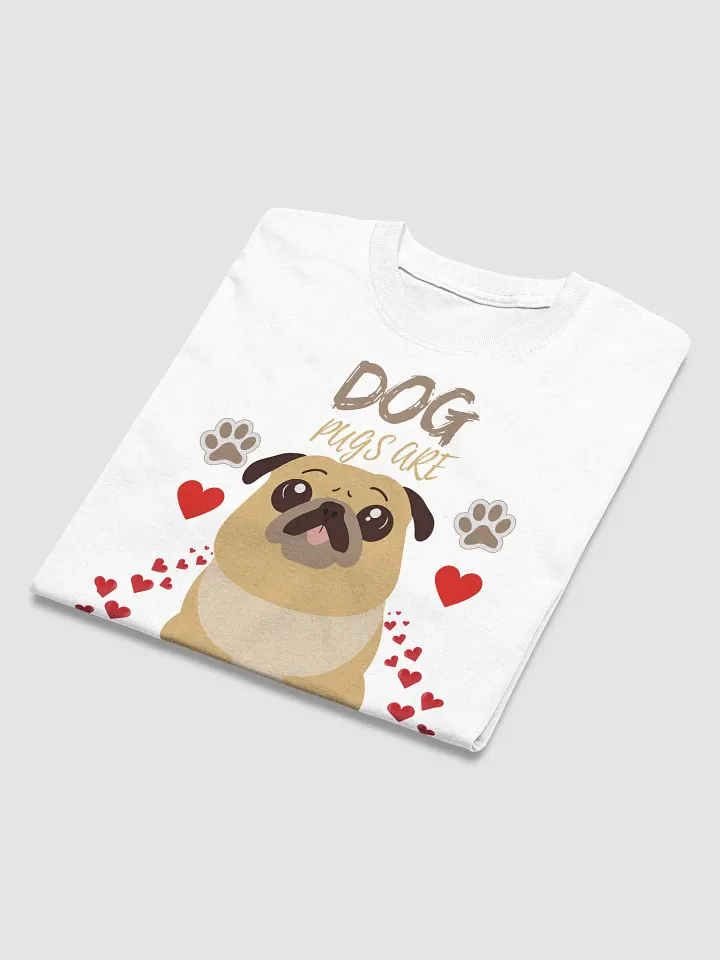 Pawsitively Adorable Pug Love T-Shirt product image (68)