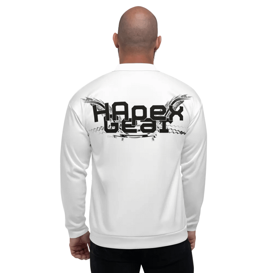 Black HApex Gear Black Logo - White - Bomber Jacket product image (2)