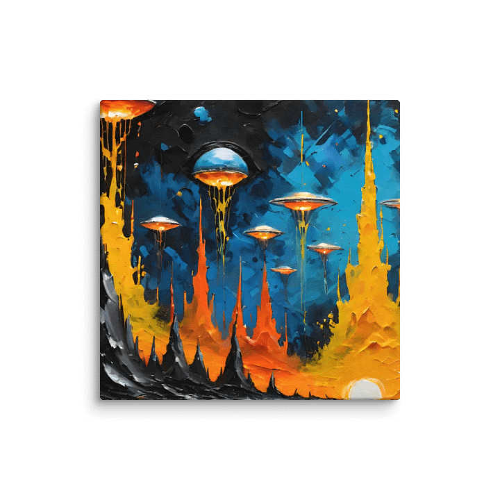 Canvas - Abstract Alien Invasion product image (1)