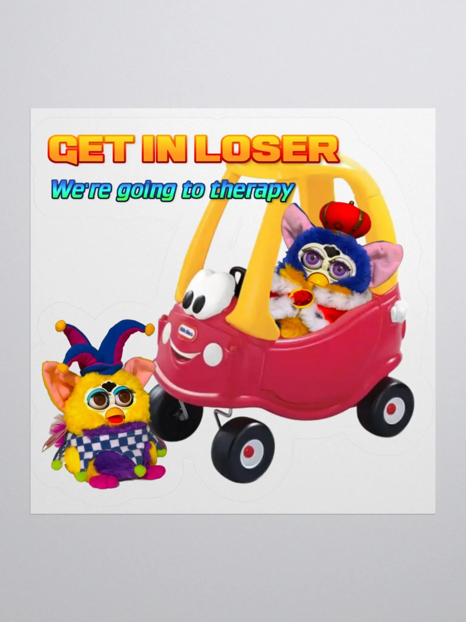 Get In Loser Chuckles Sticker product image (2)