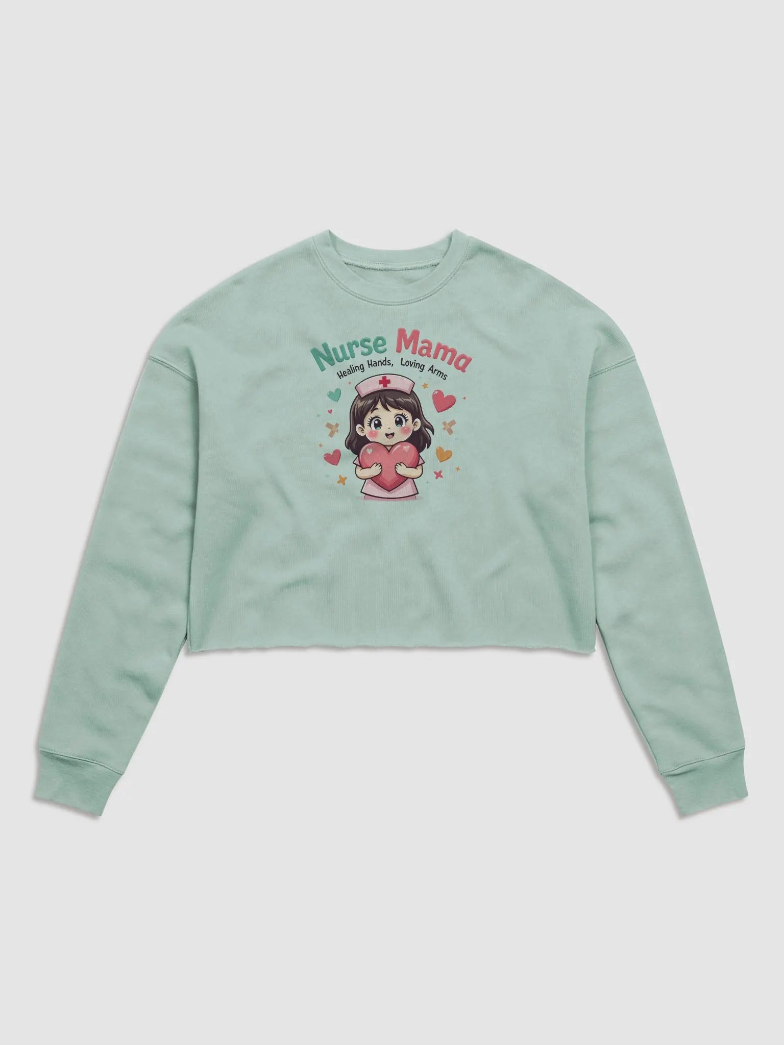 Nurse Mama Fleece Crop Sweatshirt product image (1)