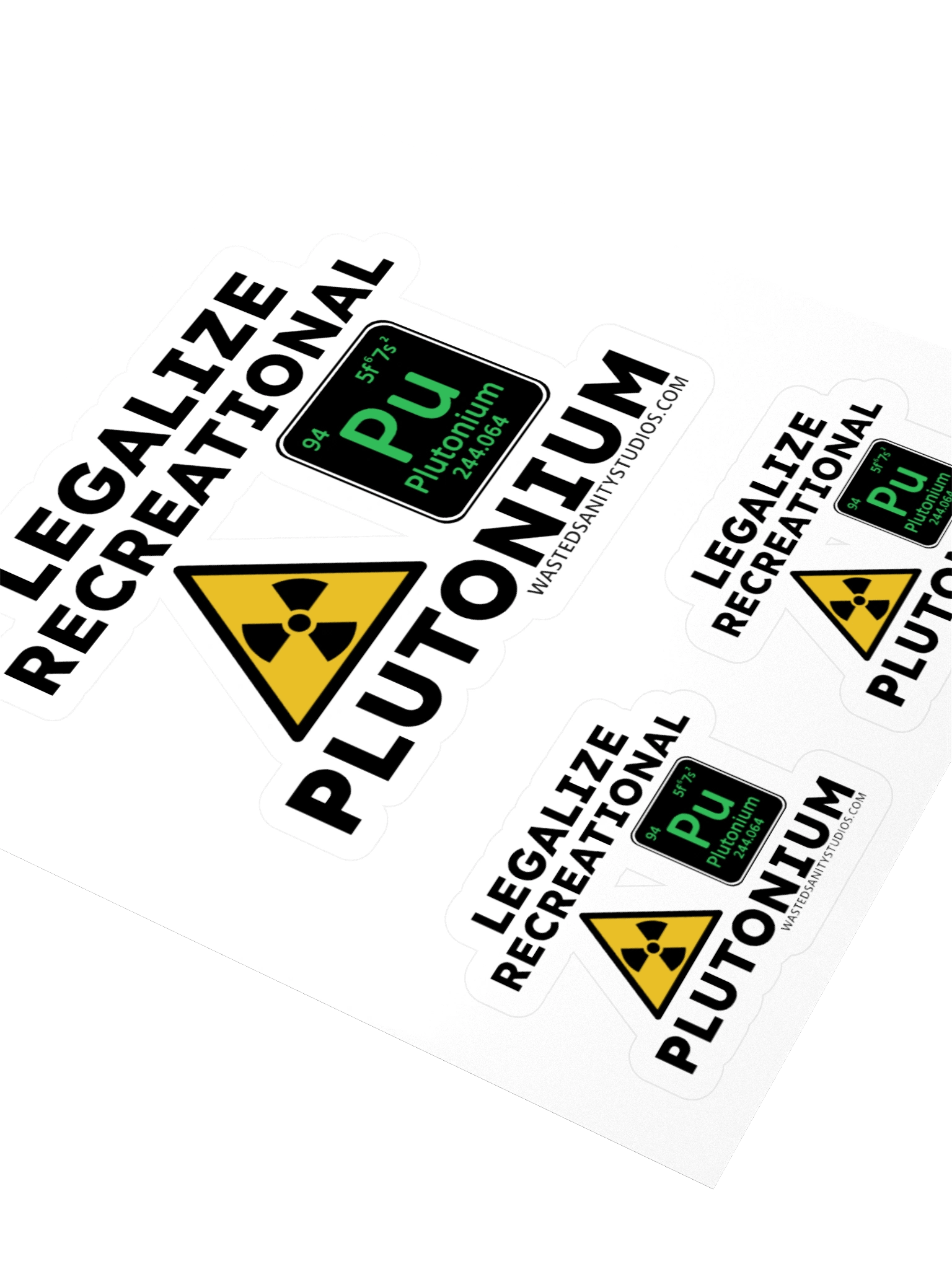 Legalize Recreational Plutonium Sticker Sheet 2 product image (5)