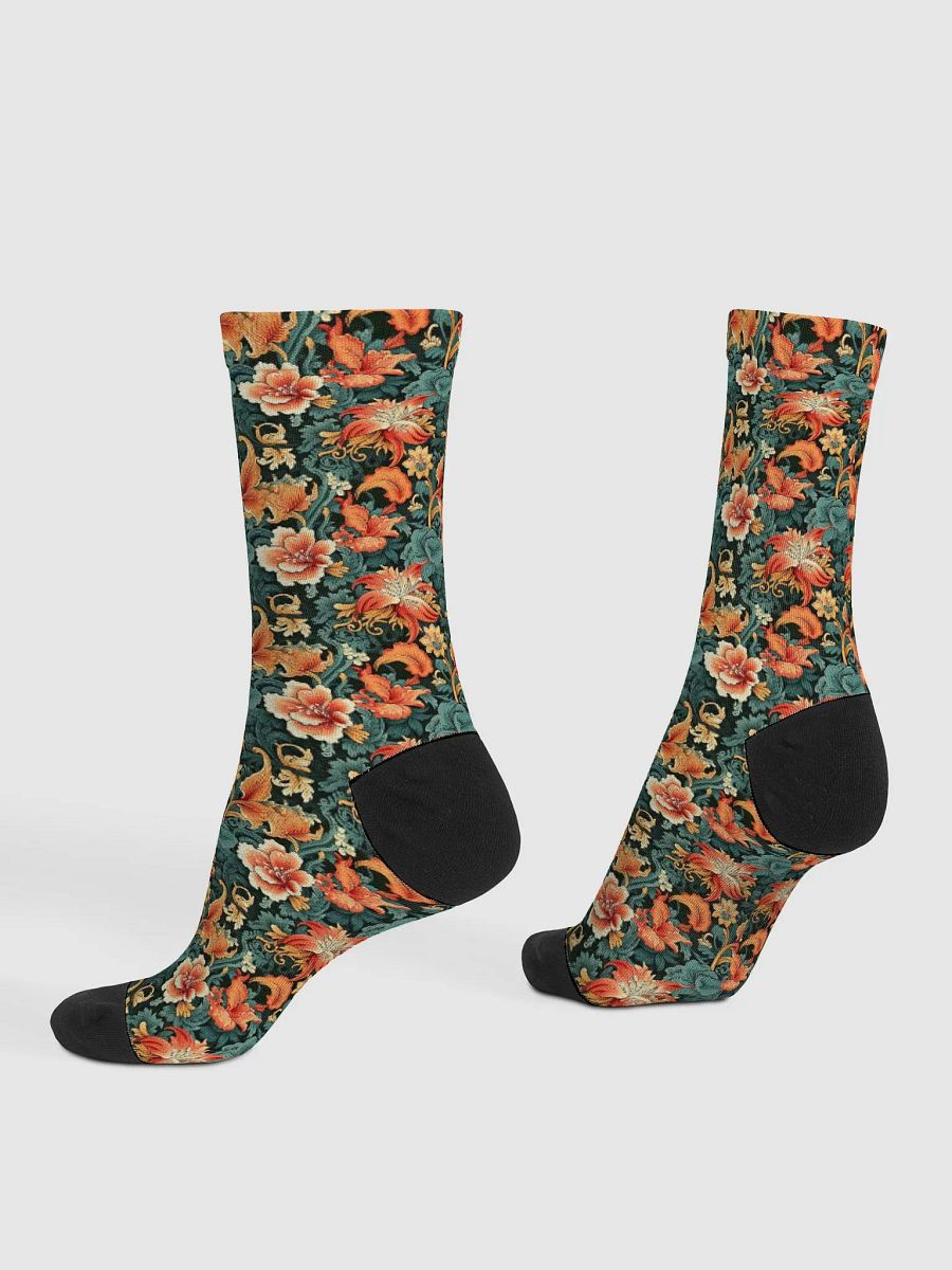 Sunset-Flowers | Premium Sustainable Crew Socks product image (4)