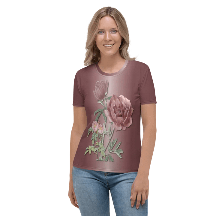 Floral Themed All Over Print T-shirt product image (2)
