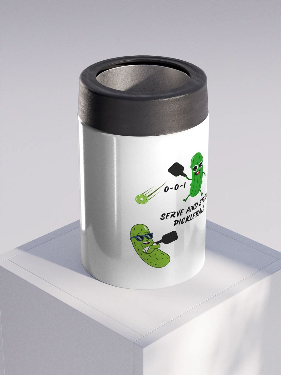 Serve and Sizzle Pickleball Stainless Steel Koozie product image (3)