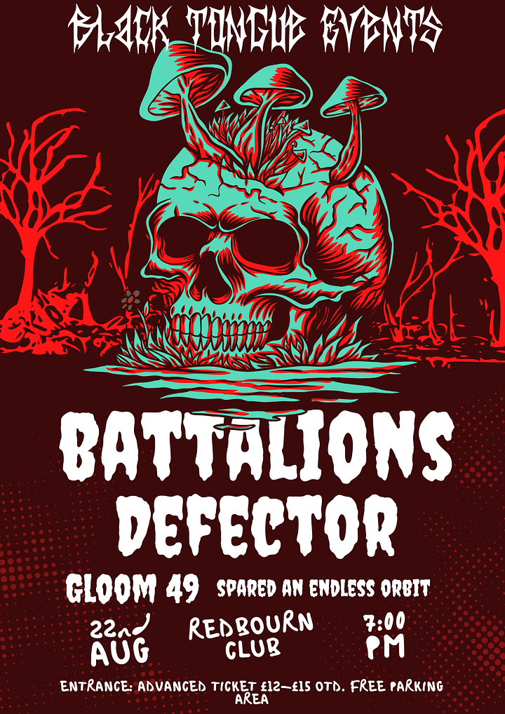 🎟️ Battalions & Defector UK – Live at the Redbourn Club Early Bird Ticket product image (1)