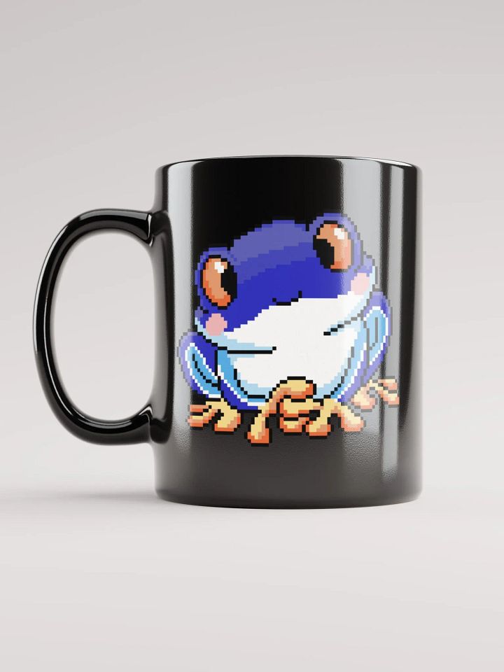Dark Blue Rip the Frog Black Glossy Mug product image (1)