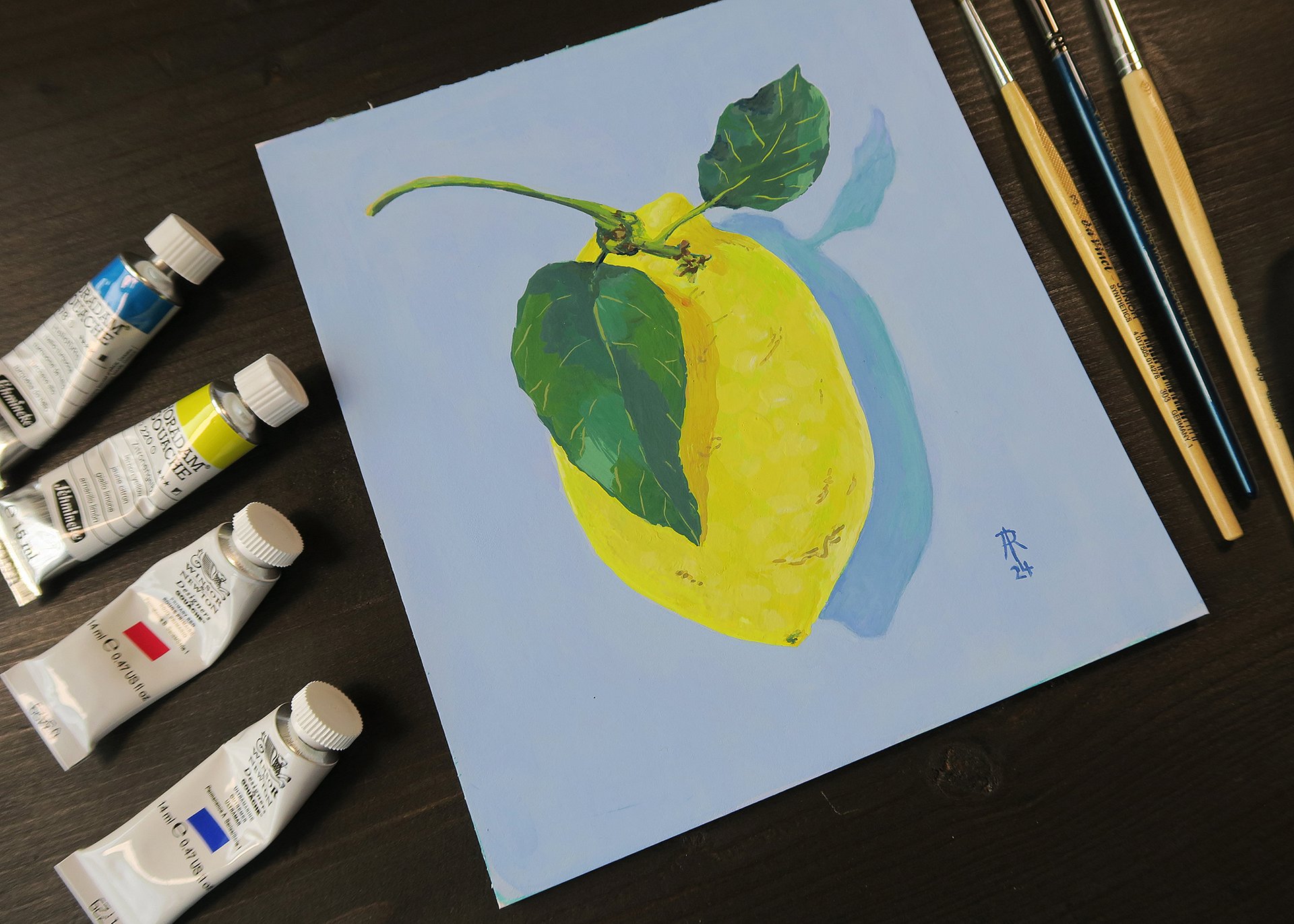 original painting : lemony lemon product image (1)