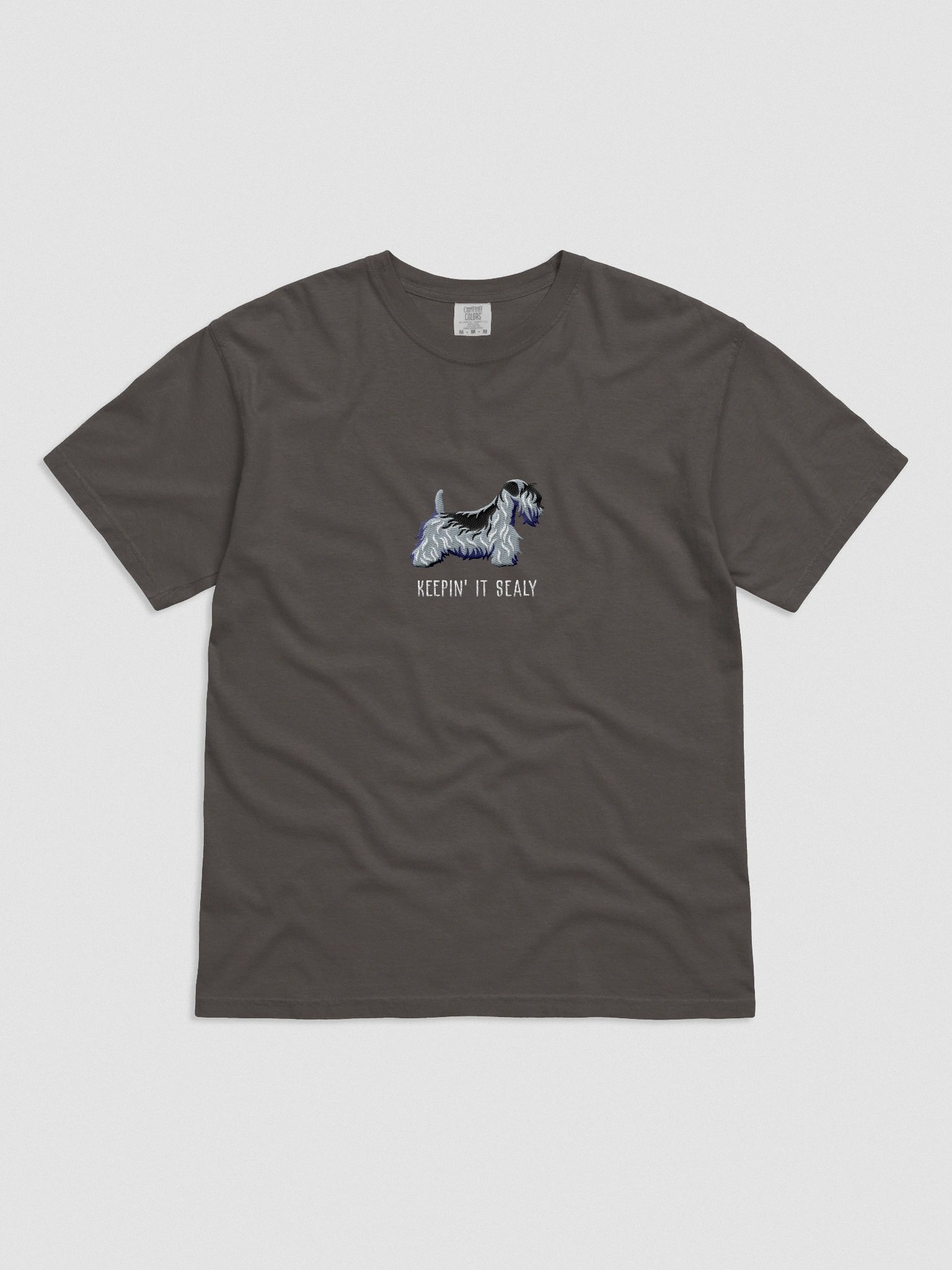 Keepin' It Sealy T-Shirt(Embroidered) of a Sealyham Terrier(Blue) product image (4)