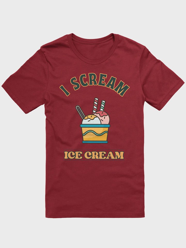I Scream Ice Cream T-Shirt - Scoops in Cup product image (1)