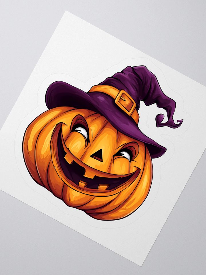 Smiling Witch Jack-o-Lantern Sticker product image (4)