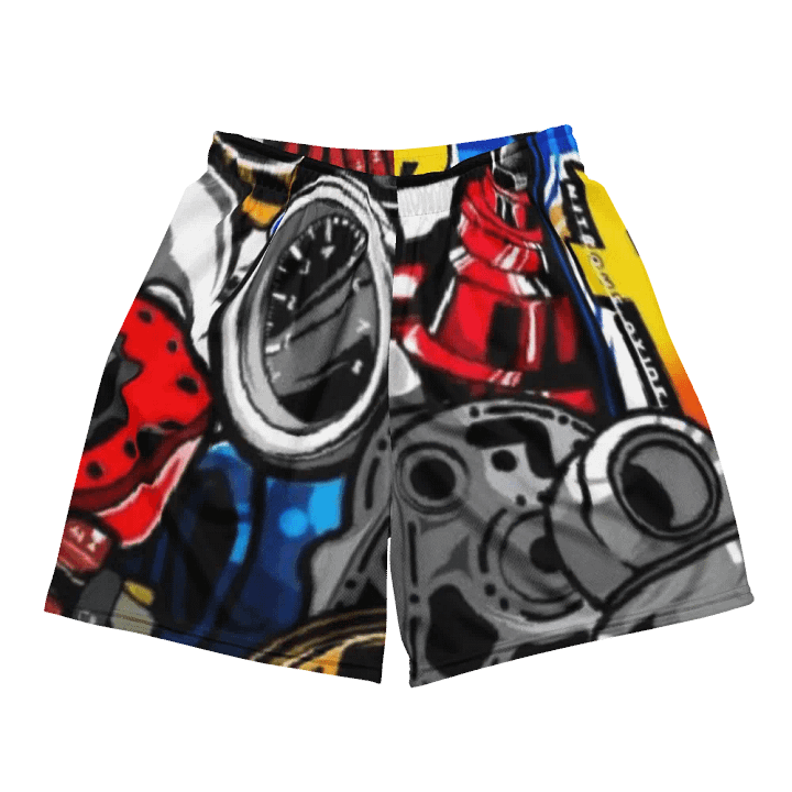 Rev Up Your Style with Car-Inspired Mesh Shorts product image (2)