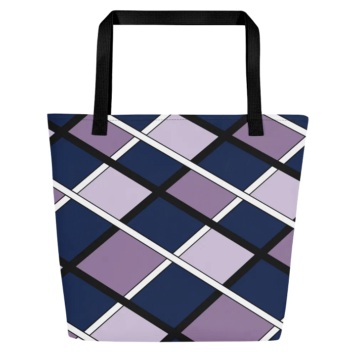 Vibrant Geometric Grid All-Over Tote Bag product image (1)