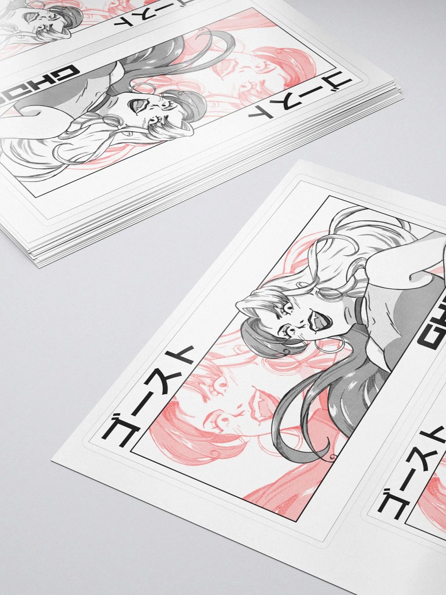 DUAL GHOST Square-Cut stickers product image (5)