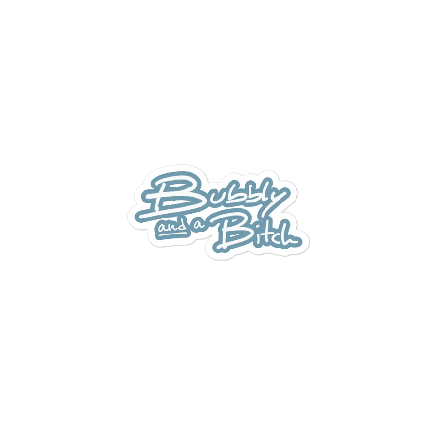 Bubbly and a B*tch (lined design, #709AAF) magnet product image (1)