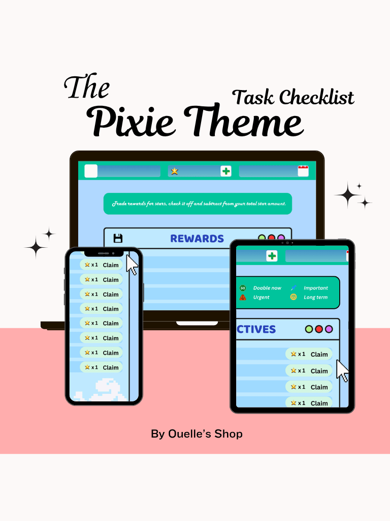 Pixie - Game themed Task Checklist product image (1)