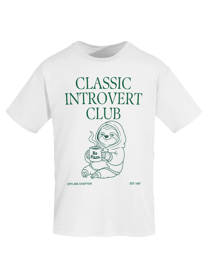 Classic Introvert Club unisex T-Shirt product image (2)