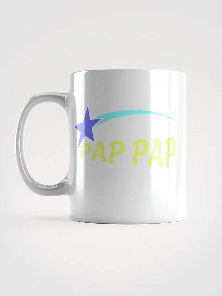 Pap Pap Starry Swoosh White Glossy Mug product image (2)