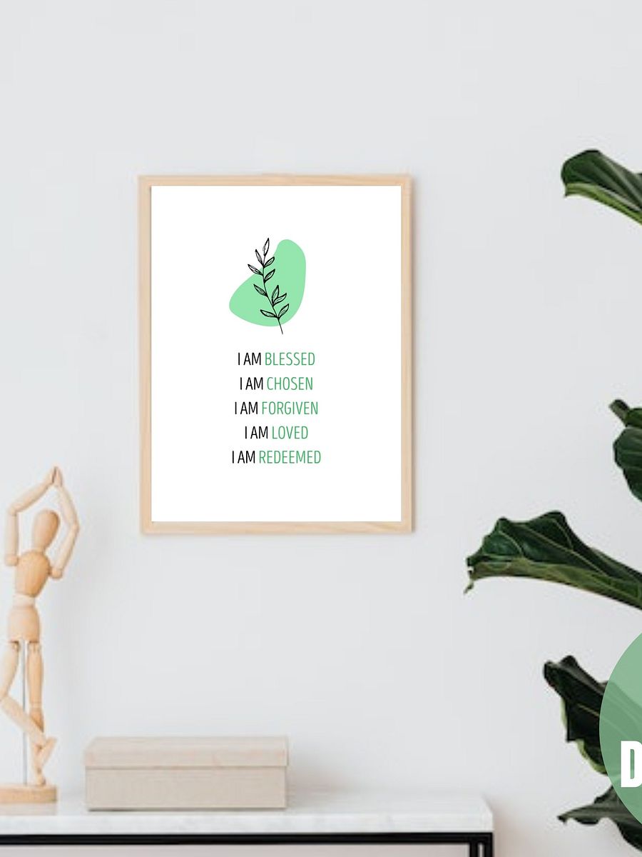 Positive Affirmation Printable Wall Art. product image (3)