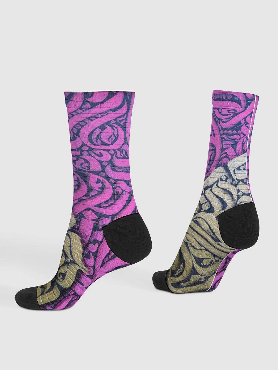 Calligraphy Socks PINK product image (4)