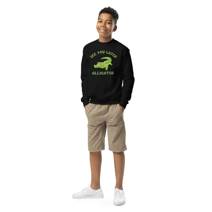 See You Later Alligator Youth Sweatshirt product image (2)