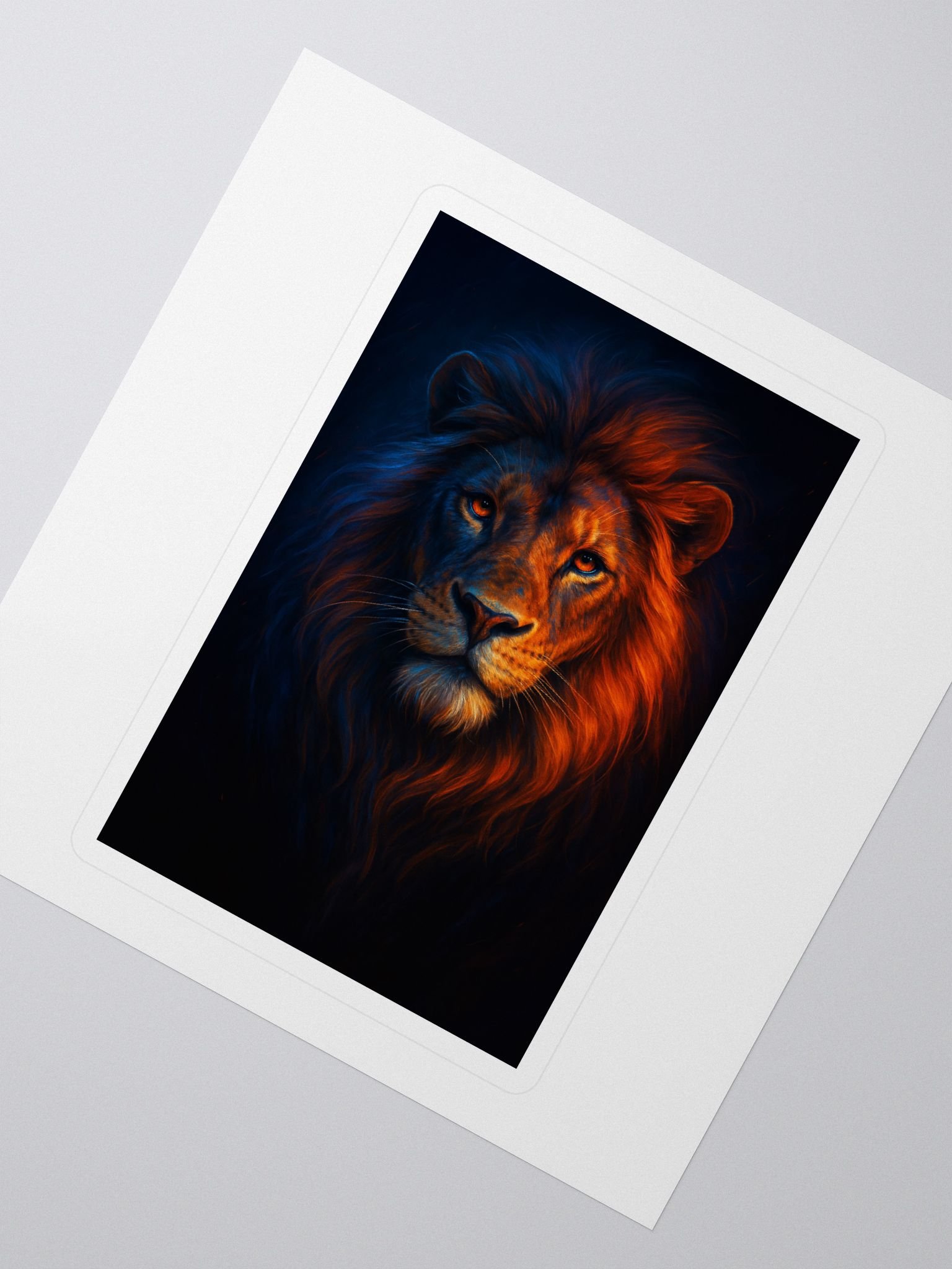 Fiery Mane Lion Kiss Cut Stickers product image (2)