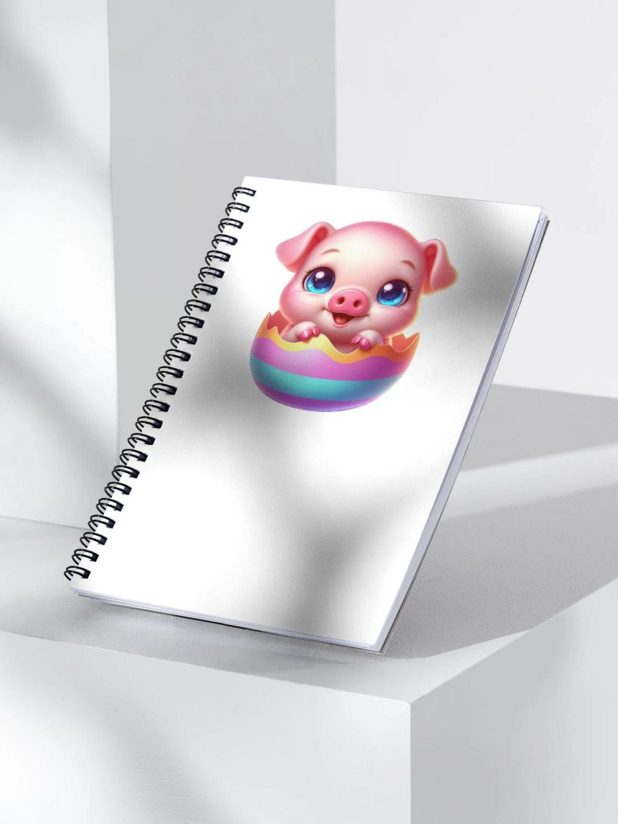 Pig Easter Egg - Notebook product image (3)