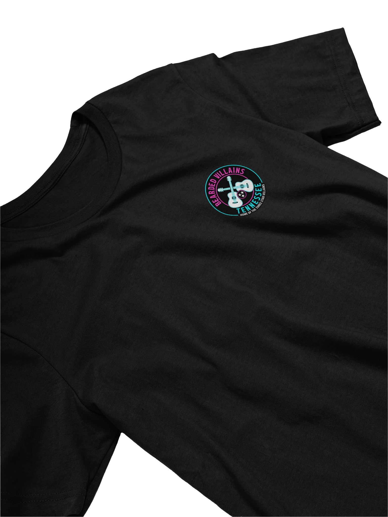 TSV Bearded Villains Neon Nights T-Shirt | Miami Vice | Front/Back Print product image (3)