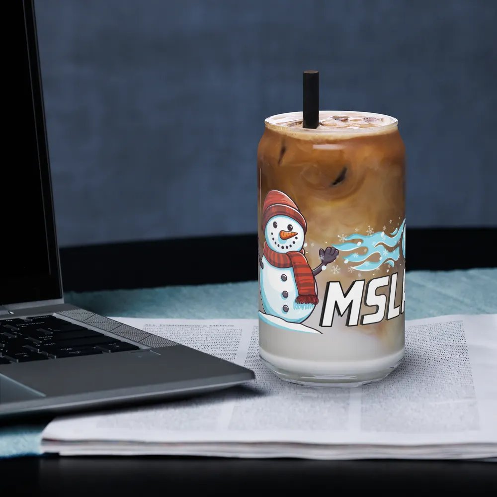 MSLA Holiday Snowman Can Shaped Glass product image (3)