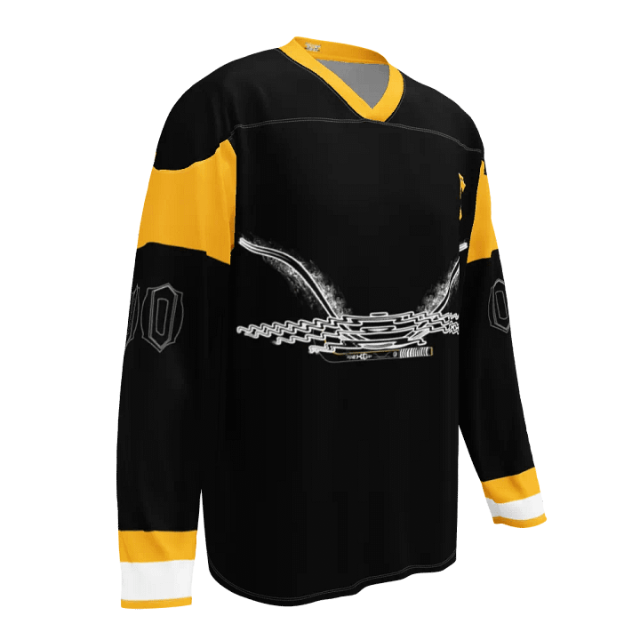 Recycled Hockey Fan Jersey - Black - Black HApex Gear Black Logo product image (1)