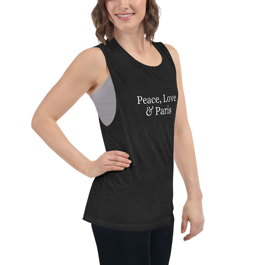 Peace, Love and Paris Women's Flowy Muscle Tank product image (9)