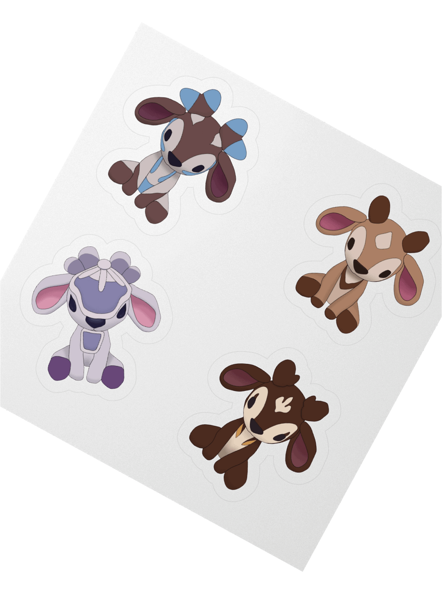 Sernuk Plushies Sticker Pack – Palia-Inspired Cuteness product image (2)