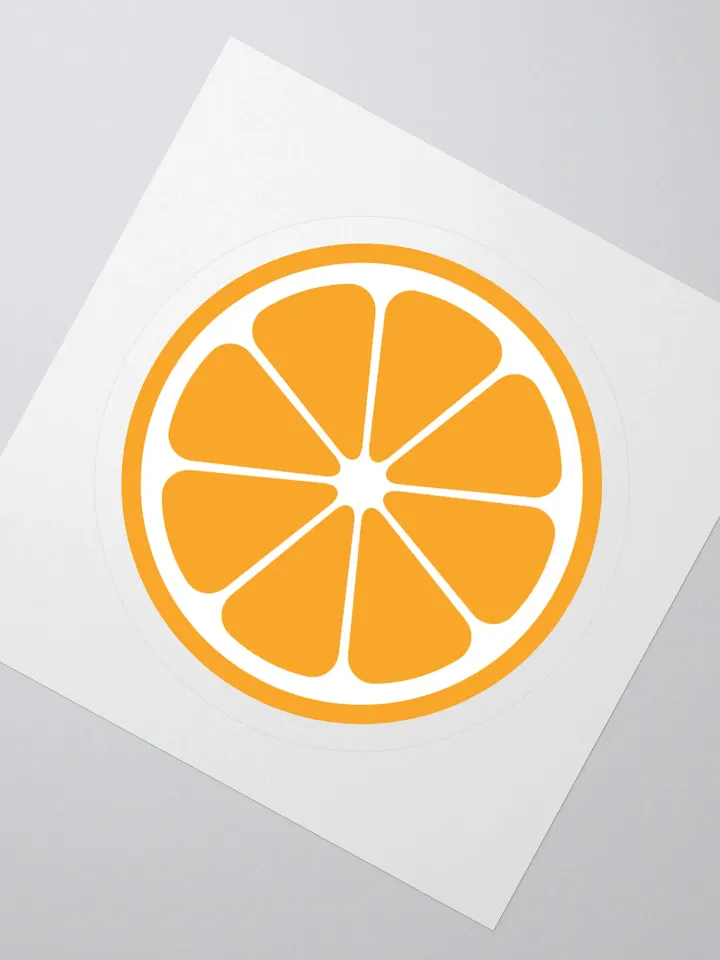 MIKAN Sticker(White×Orange) product image (4)