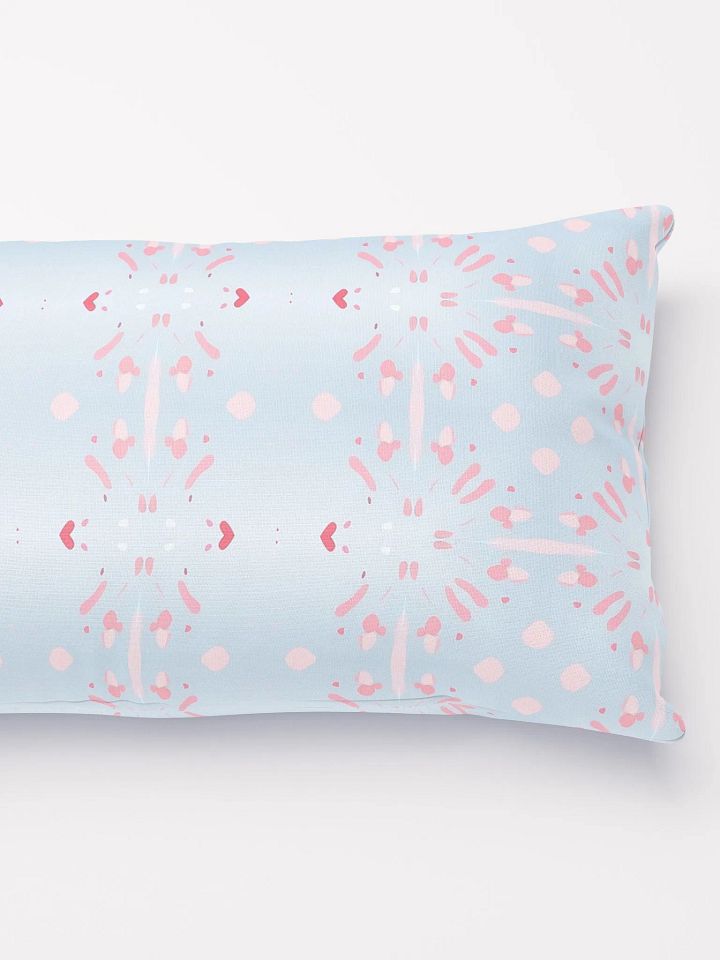 Pink Splashes & Red Hearts Pillow product image (2)