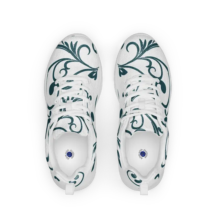 Teal Twirls Women's Athletic Sneakers product image (1)