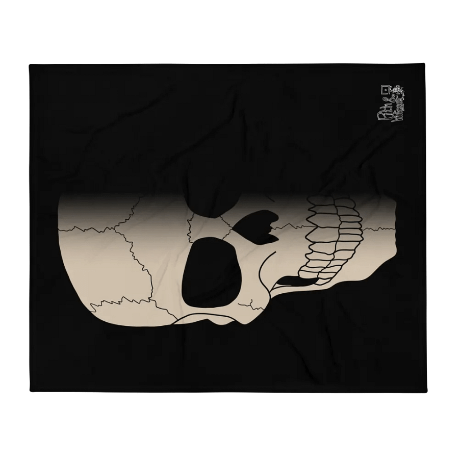 Faded skull blanket product image (2)