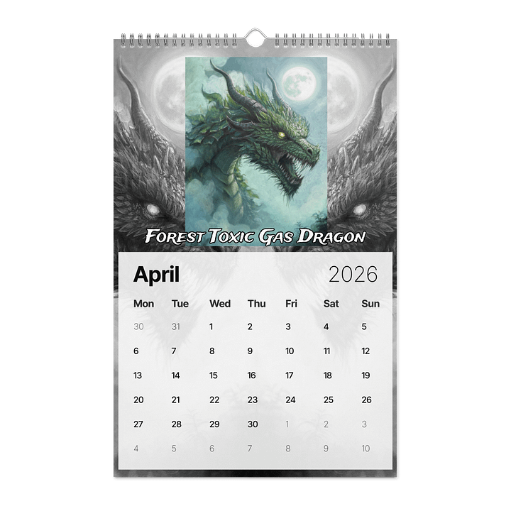 ELFSAR's 2026 Dragon Calendar product image (2)
