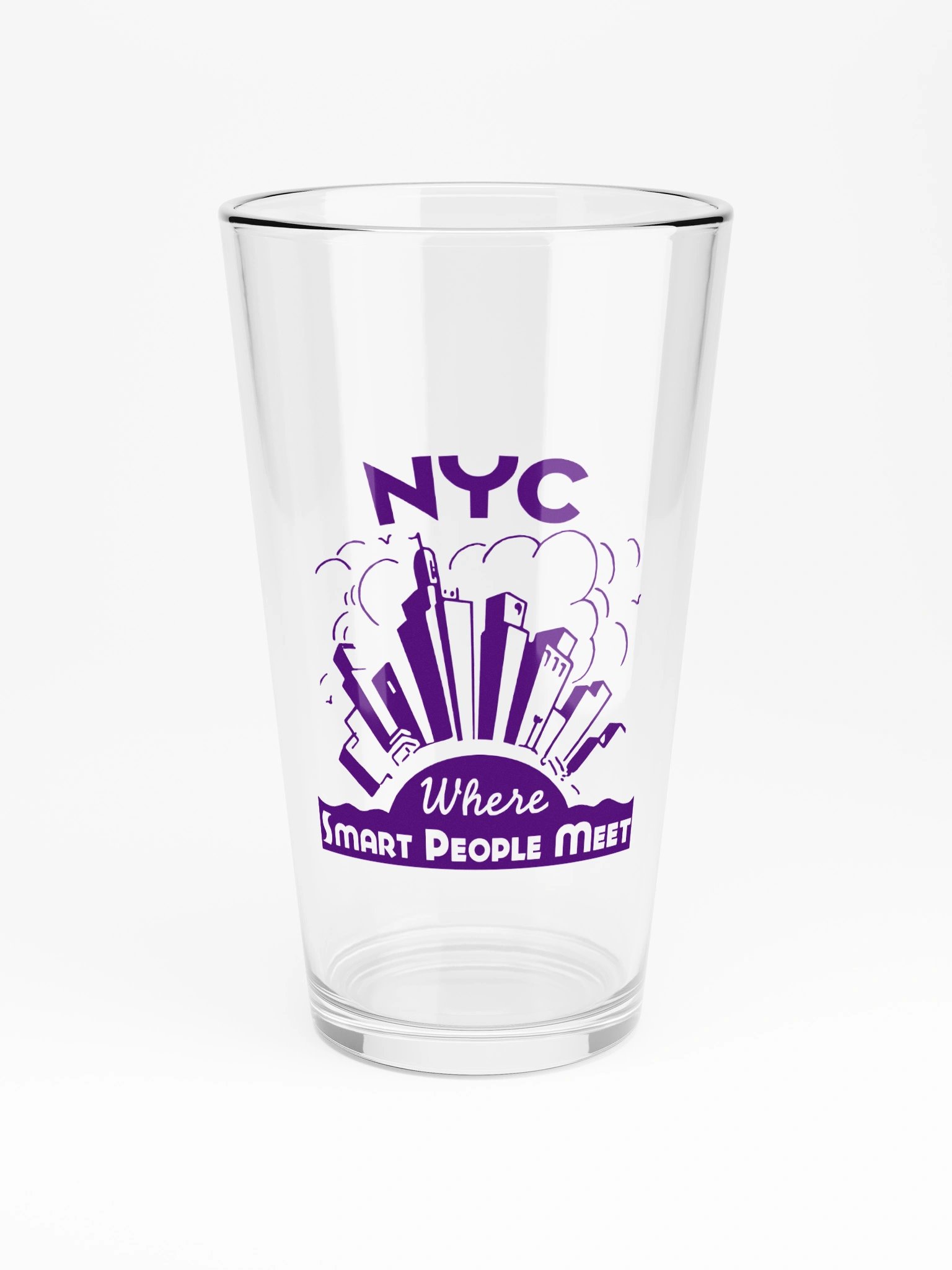 'NYC Smart' Pint Glass product image (4)
